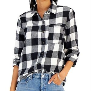 Black,white, and gray pattern flannel from old navy